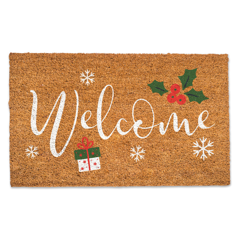 Welcome Christmas Coir Doormat