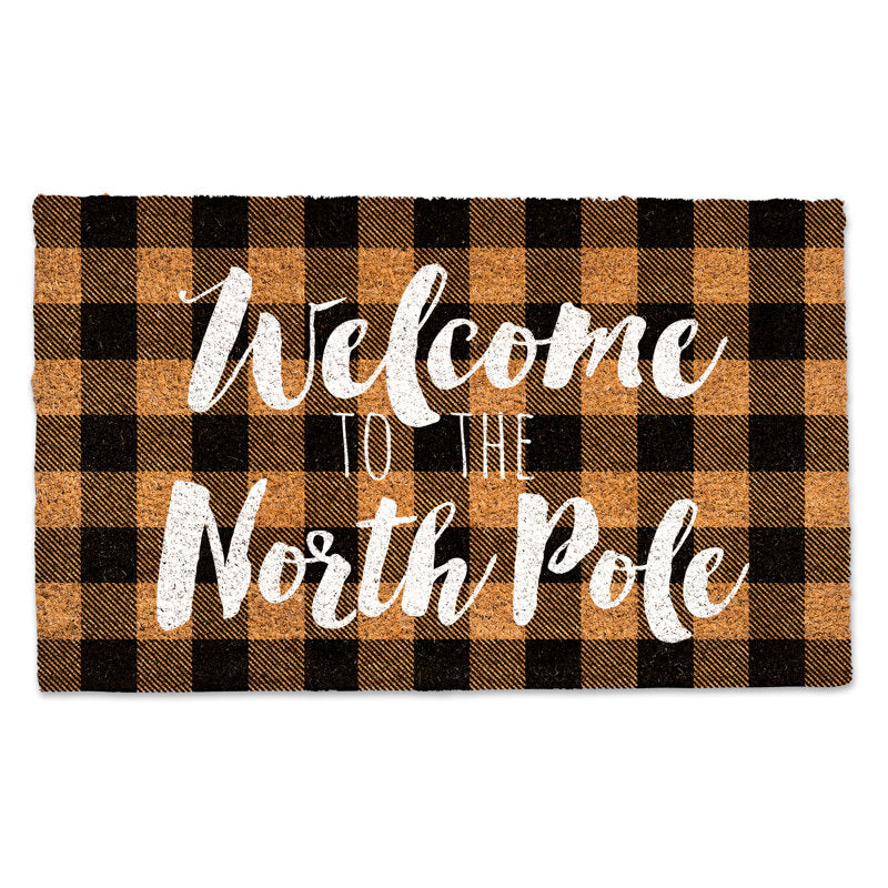 Welcome to the North Pole Coir Doormat