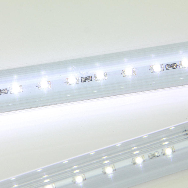 White LED Dripping Icicle Snowfall Christmas Light Tubes - 21 ft Clear Wire