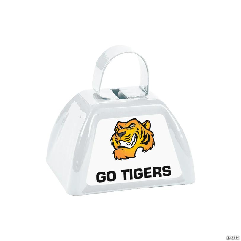 White Team Spirit Custom Photo Cowbells - 12 Pc. | USA Decoration®