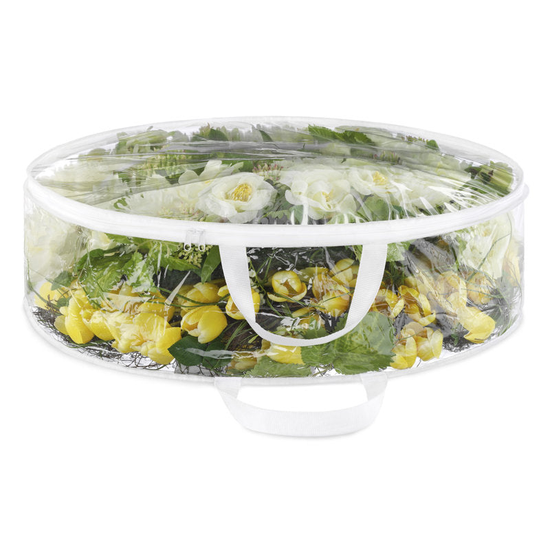 Whitmor Everyday Storage Bag - Stores Two 30-Inch Wreaths - 30 Inch - Clear