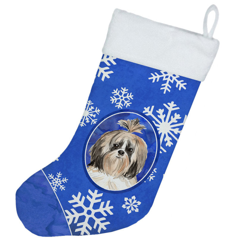 Winter Snowflakes Christmas Stocking