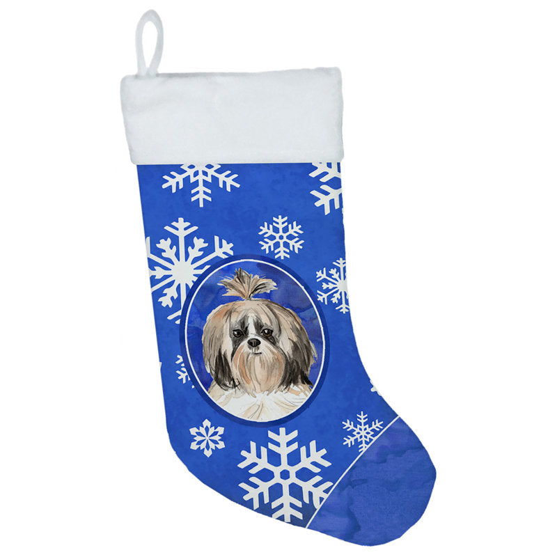 Winter Snowflakes Christmas Stocking