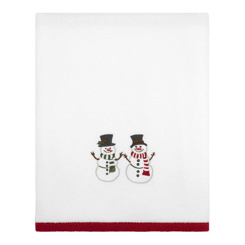 Winter Snowman Bath Towel