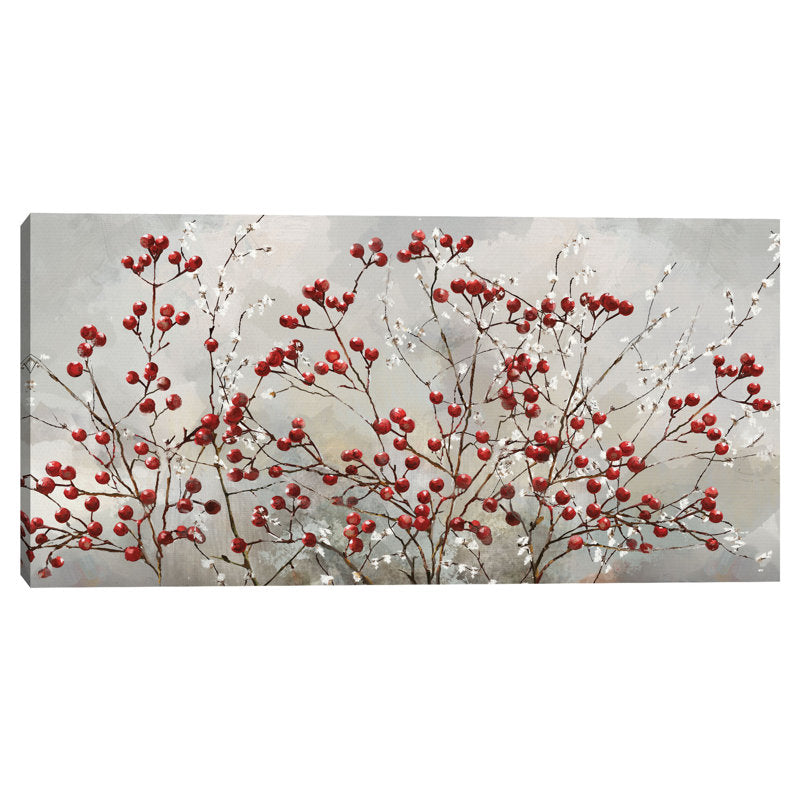 Winterberries by Studio Arts Canvas Wall Art Print