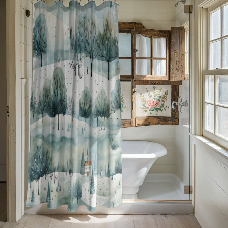Wintry Eden - Premium Shower Curtain