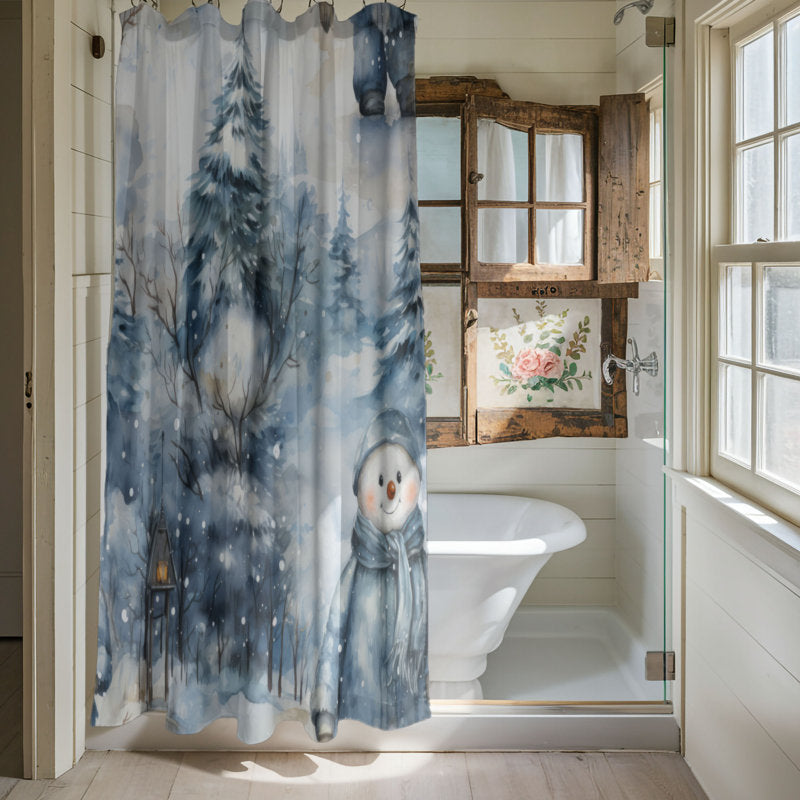 Wintry Figure - Premium Shower Curtain
