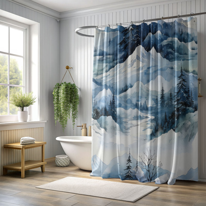 Wintry Paradise - Premium Shower Curtain