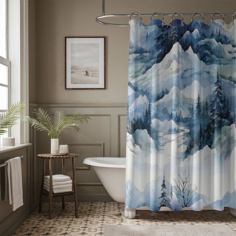 Wintry Paradise - Premium Shower Curtain