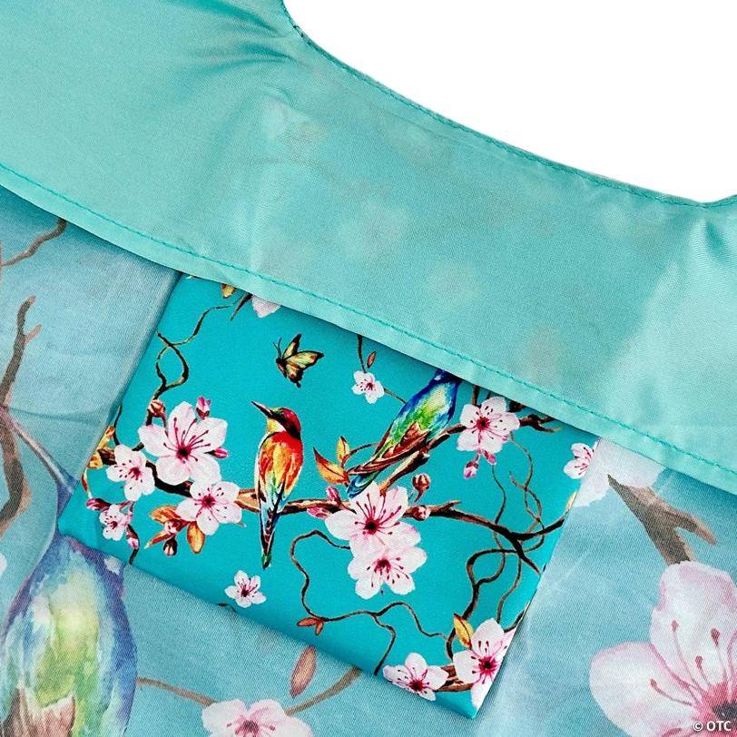 Wrapables AllyBag Collection Large and Small Reusable Shopping Bags (Set of 2), Cherry Blossoms