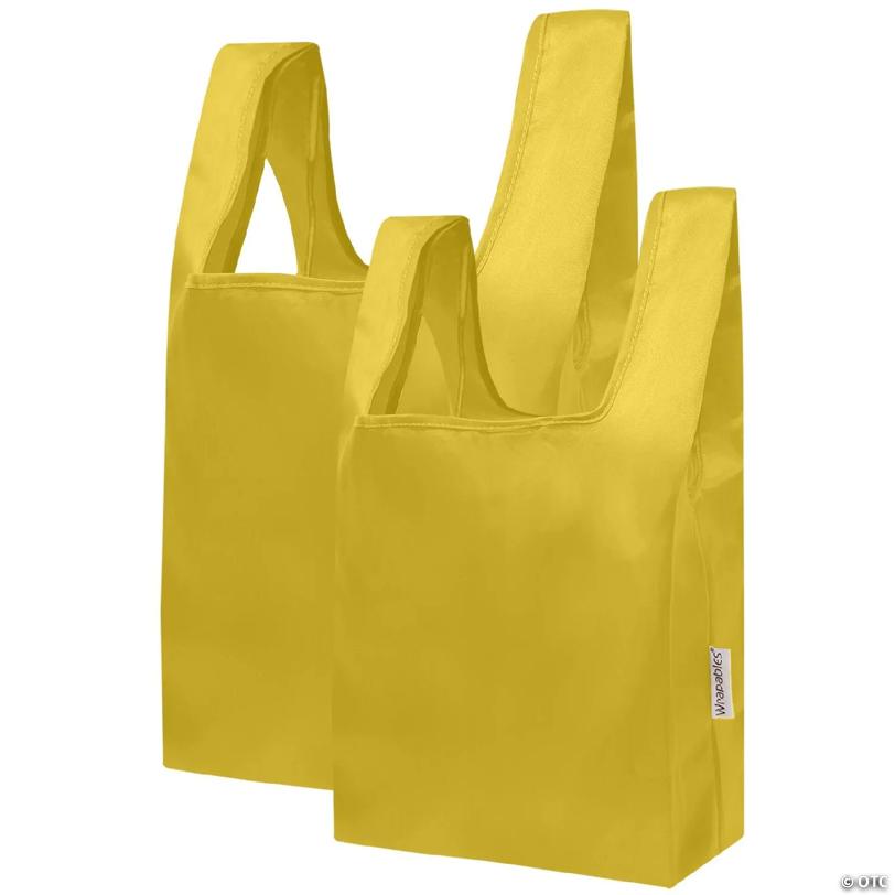 Wrapables JoliBag Collection Reusable Shopping Bag (Set 2), Sage