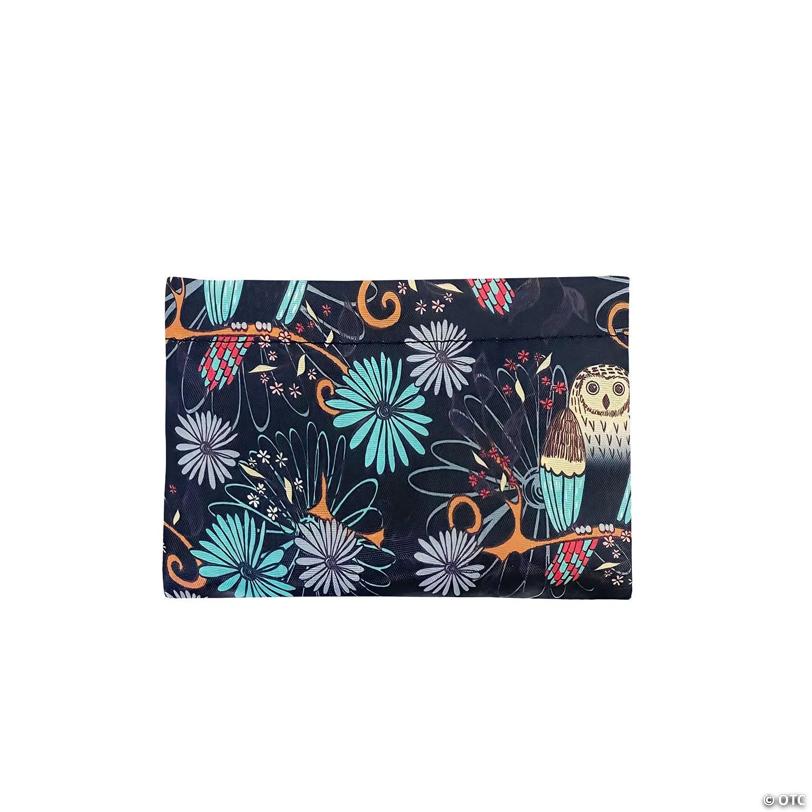 Wrapables Large Foldable Tote Nylon Reusable Grocery Bags, Deco Owls