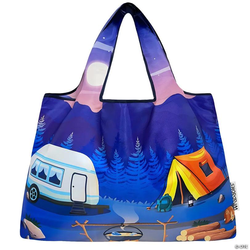 Wrapables Large Nylon Reusable Shopping Bag, Outdoors