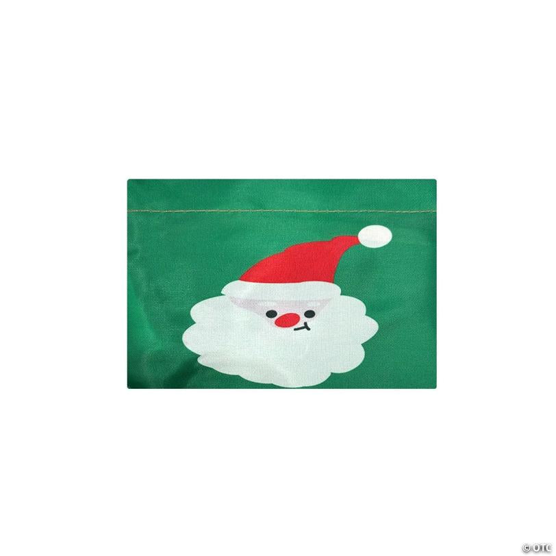 Wrapables Large Nylon Reusable Shopping Bag, Santa