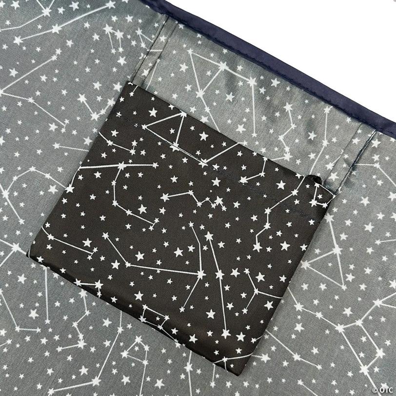 Wrapables Large & Small Nylon Reusable Grocery Bags, Set 2, Constellations