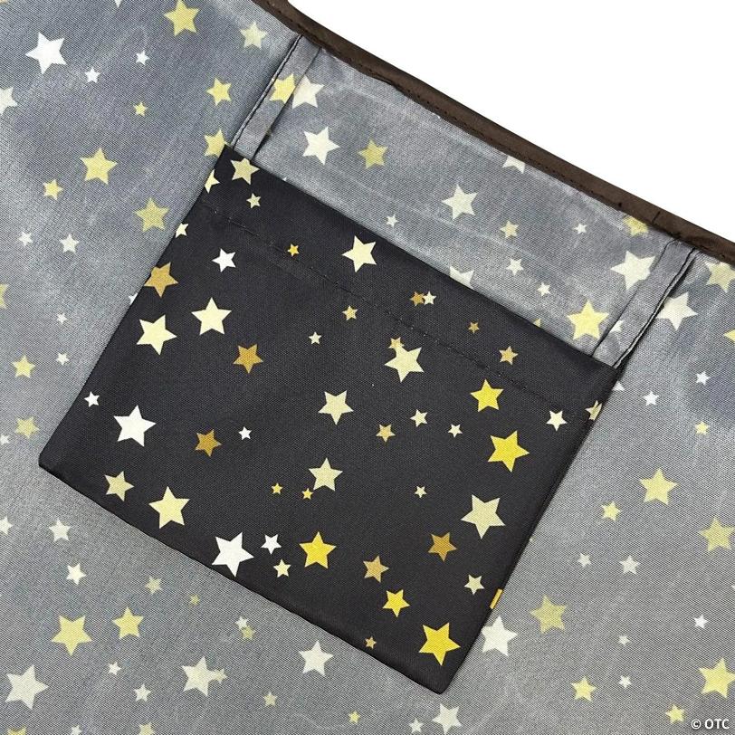 Wrapables Large & Small Nylon Reusable Grocery Bags, Set 2, Shining Stars