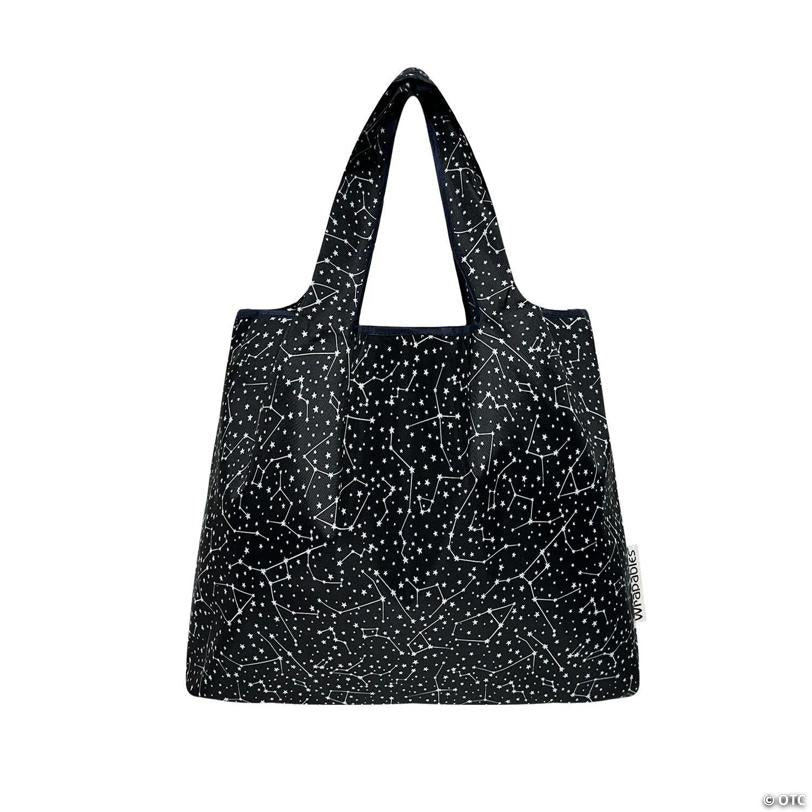 Wrapables Medium Nylon Reusable Shopping Bags (Set of 2), Constellations