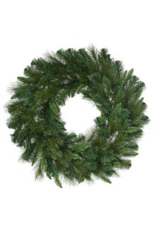 60" Belgium Unlit Wreath Large Natural Holiday Wreath for Custom Decorating