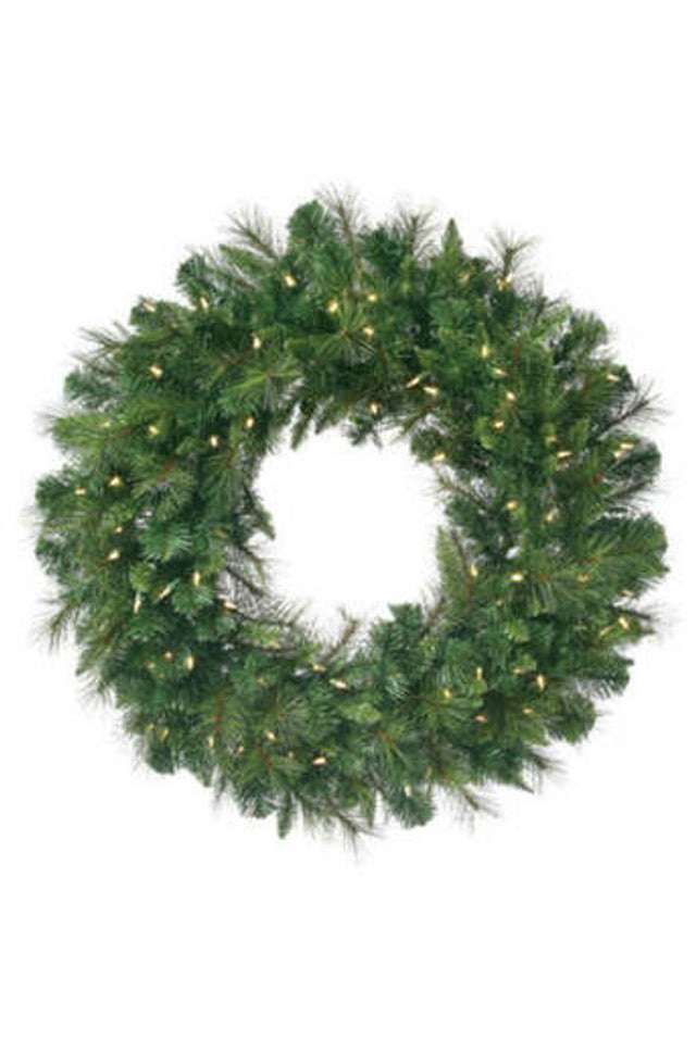 60" LED Belgium Wreath with Warm White Lights Large Illuminated Holiday Decoration