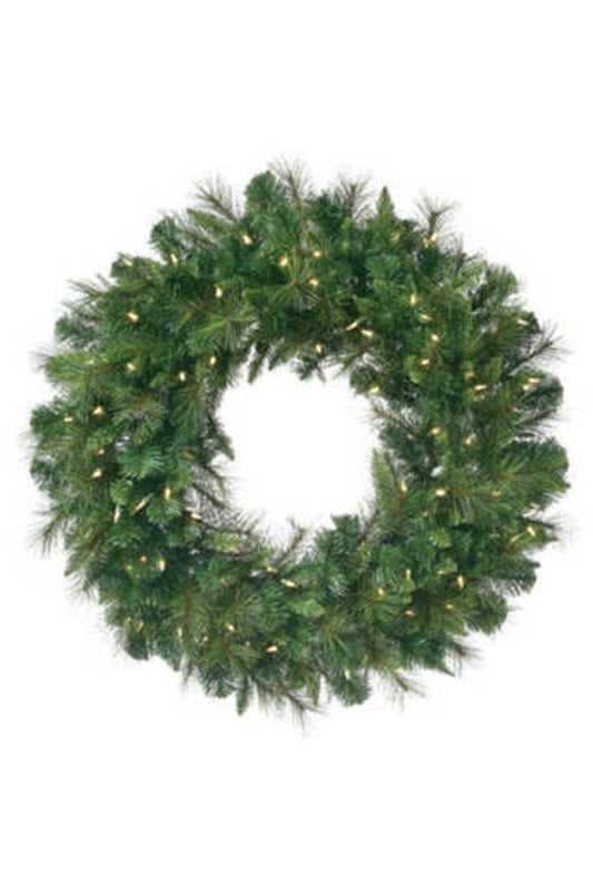 60" LED Belgium Wreath with Warm White Lights Large Illuminated Holiday Decoration