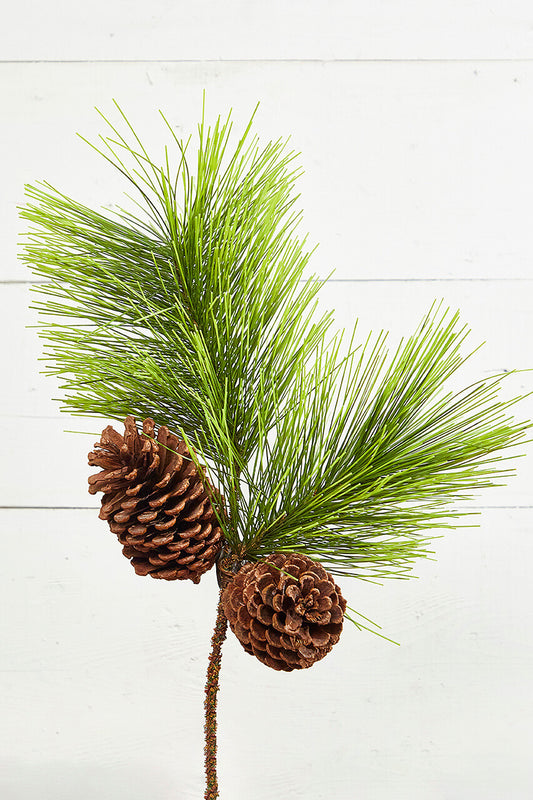 Jumbo Pine Spray with Pinecones 22 Inch Christmas Decoration