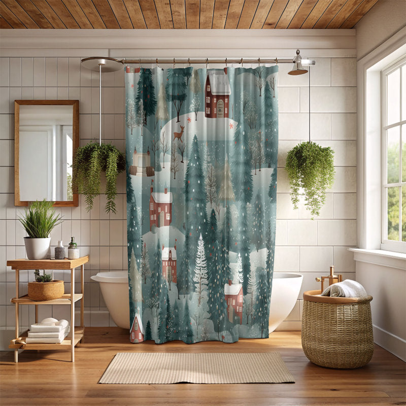 Xmas Town - Premium Shower Curtain