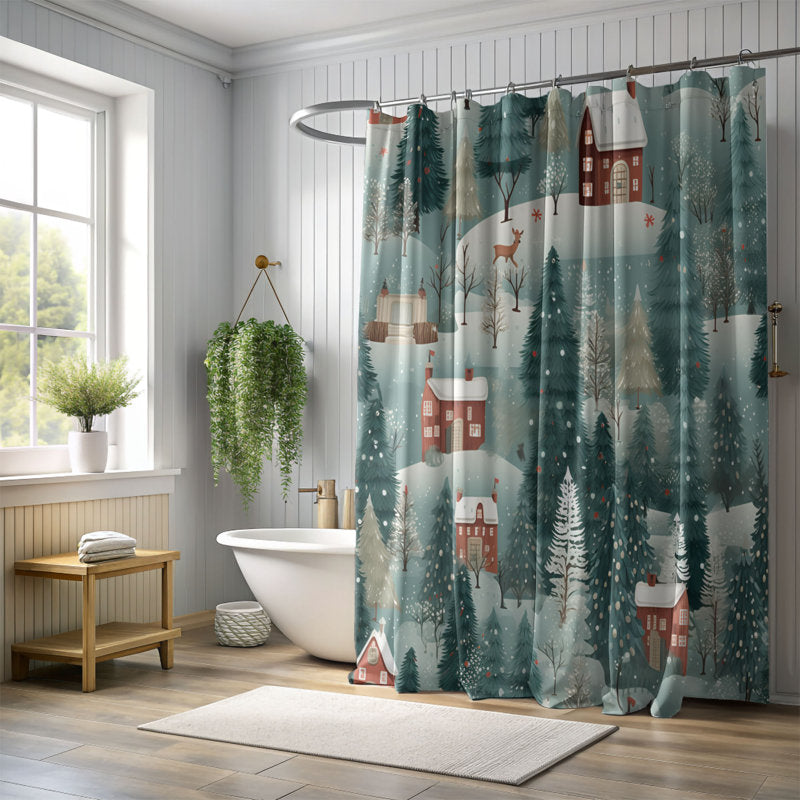 Xmas Town - Premium Shower Curtain