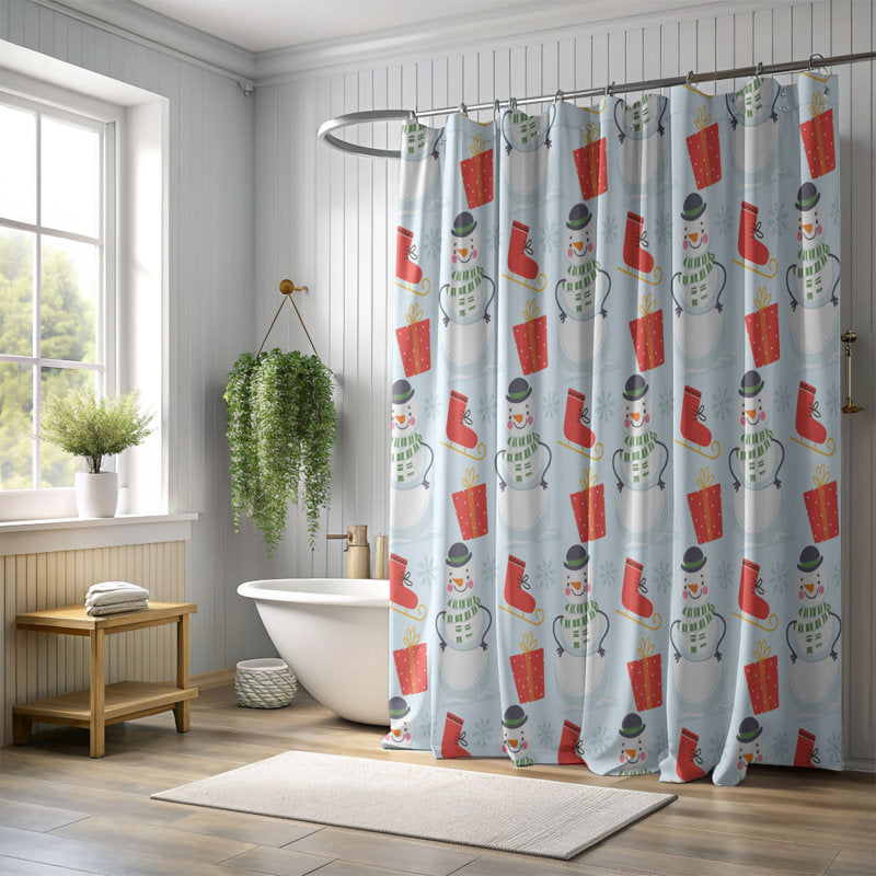 Xmas Whimsy - 1 Piece Standard Shower Curtain