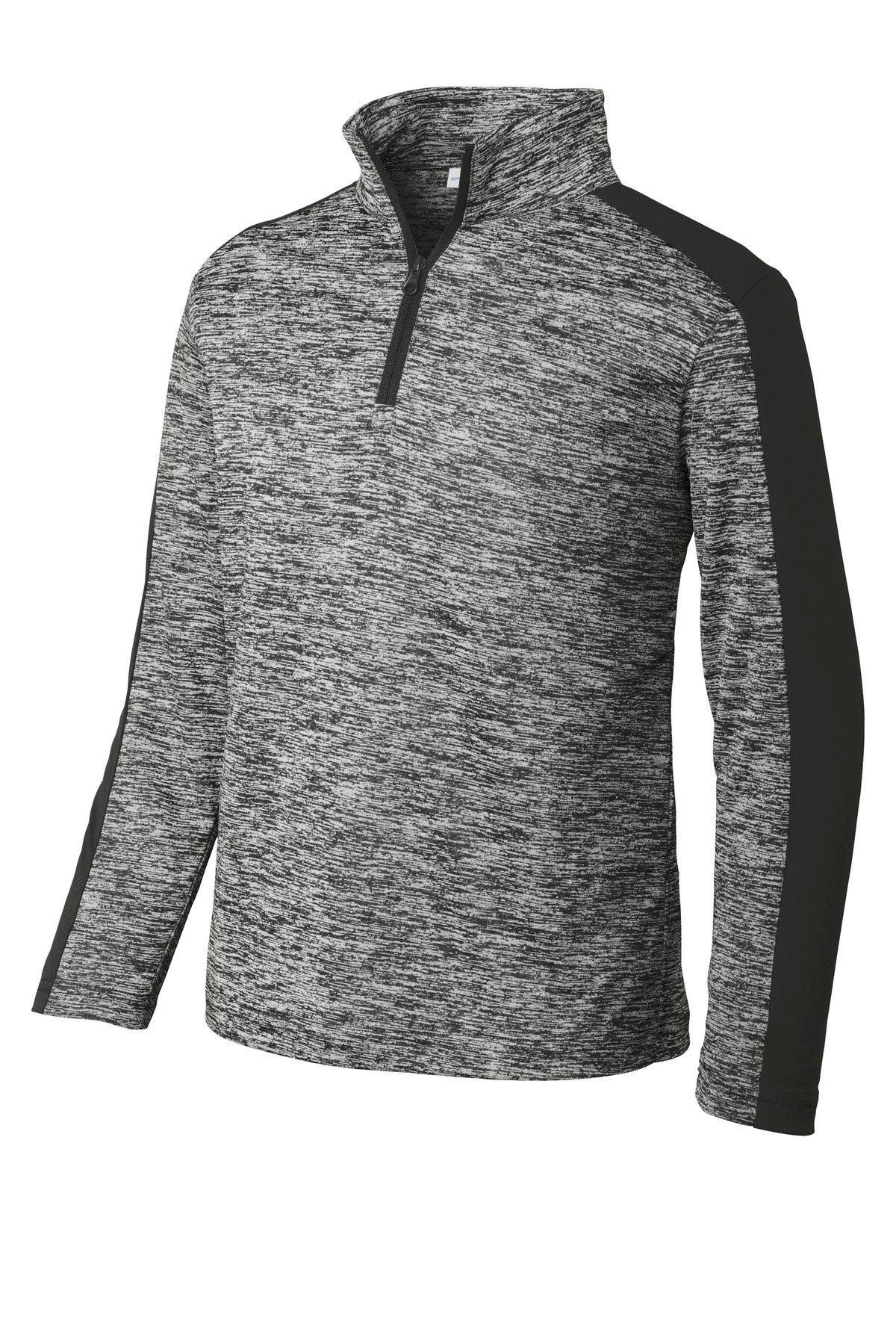 Sport-Tek ® Youth PosiCharge ® Electric Heather Colorblock 1/4-Zip Pullover. YST397