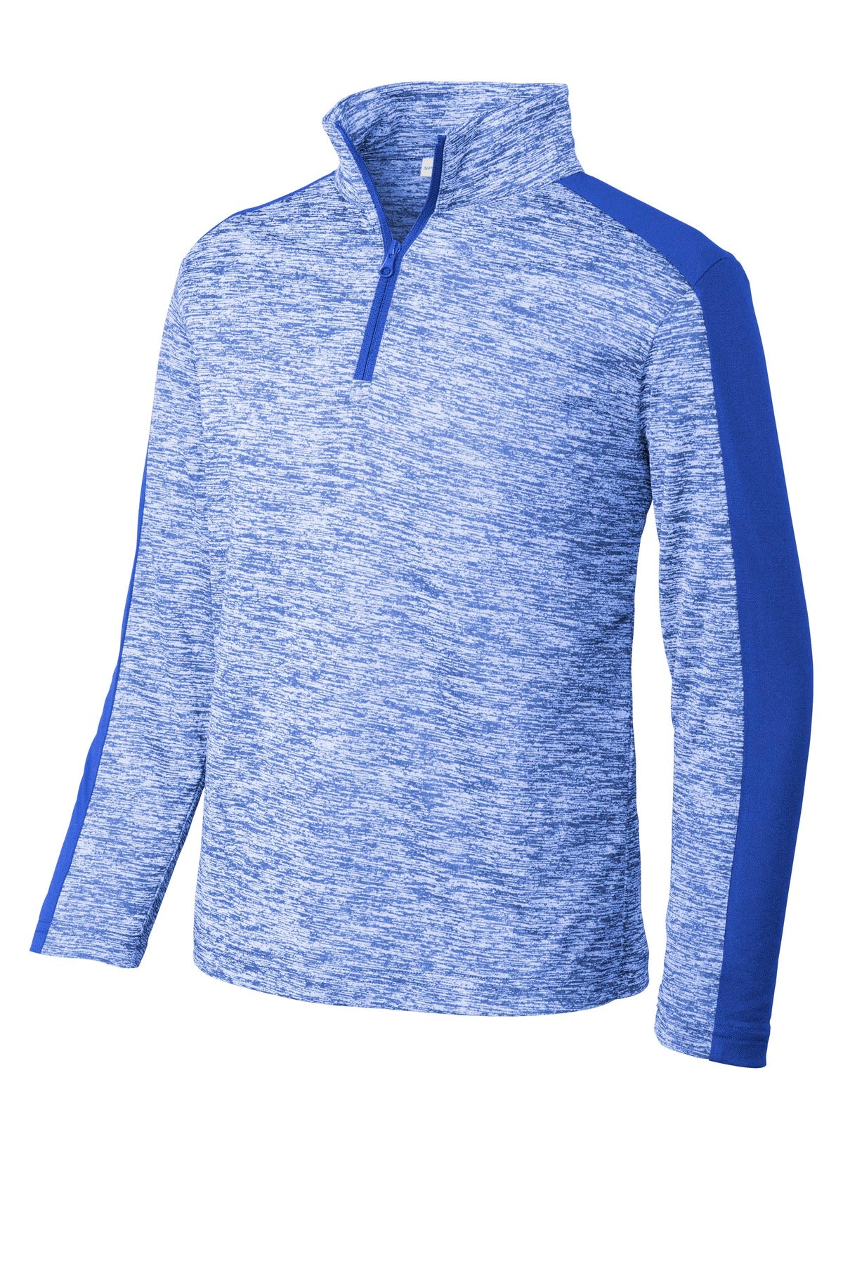 Sport-Tek ® Youth PosiCharge ® Electric Heather Colorblock 1/4-Zip Pullover. YST397