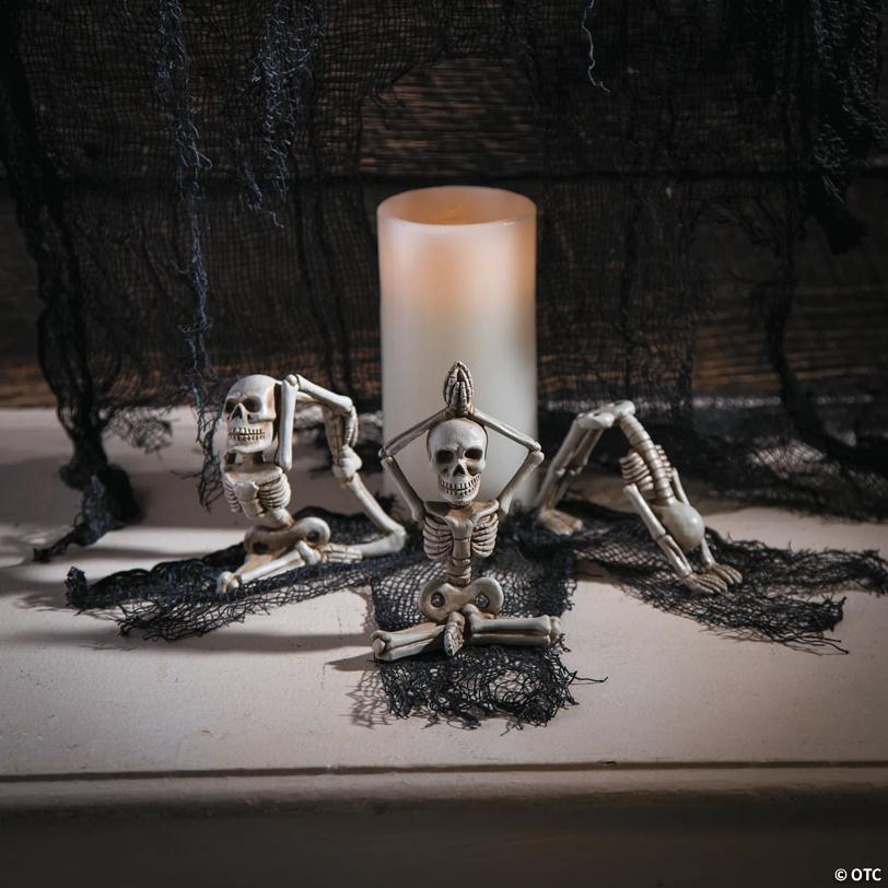 Yoga Skeletons Halloween Decoration