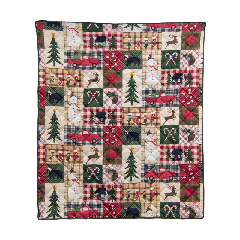 Your Lifestyle by Donna Sharp Holiday Dream Quilted Lodge Throw