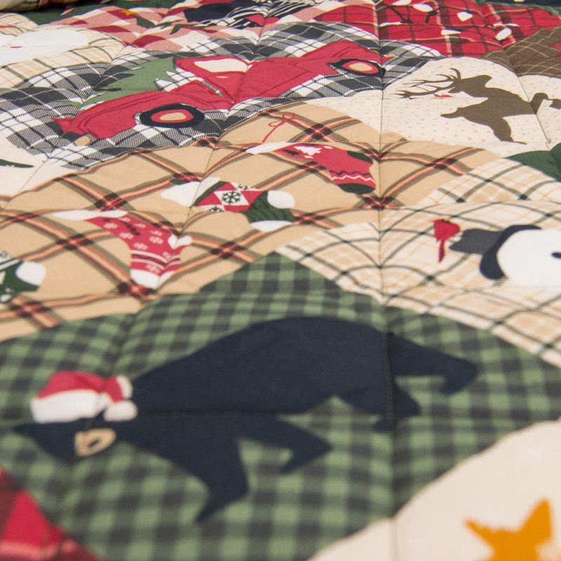 Your Lifestyle by Donna Sharp Holiday Dream Quilted Lodge Throw