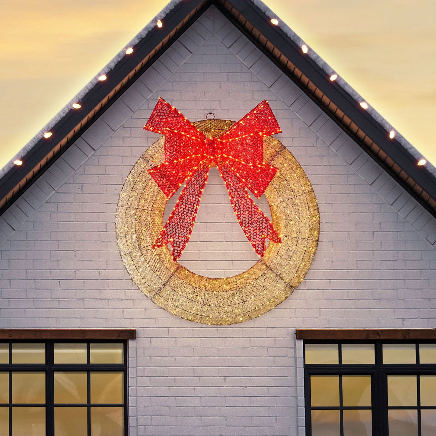 Member’s Mark 48" Pre-Lit Wreath | USA Decoration®