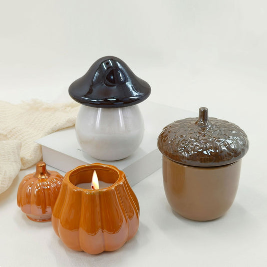Decorative Ceramic 10 oz. Harvest Candles, 3 pk. | USA Decoration®