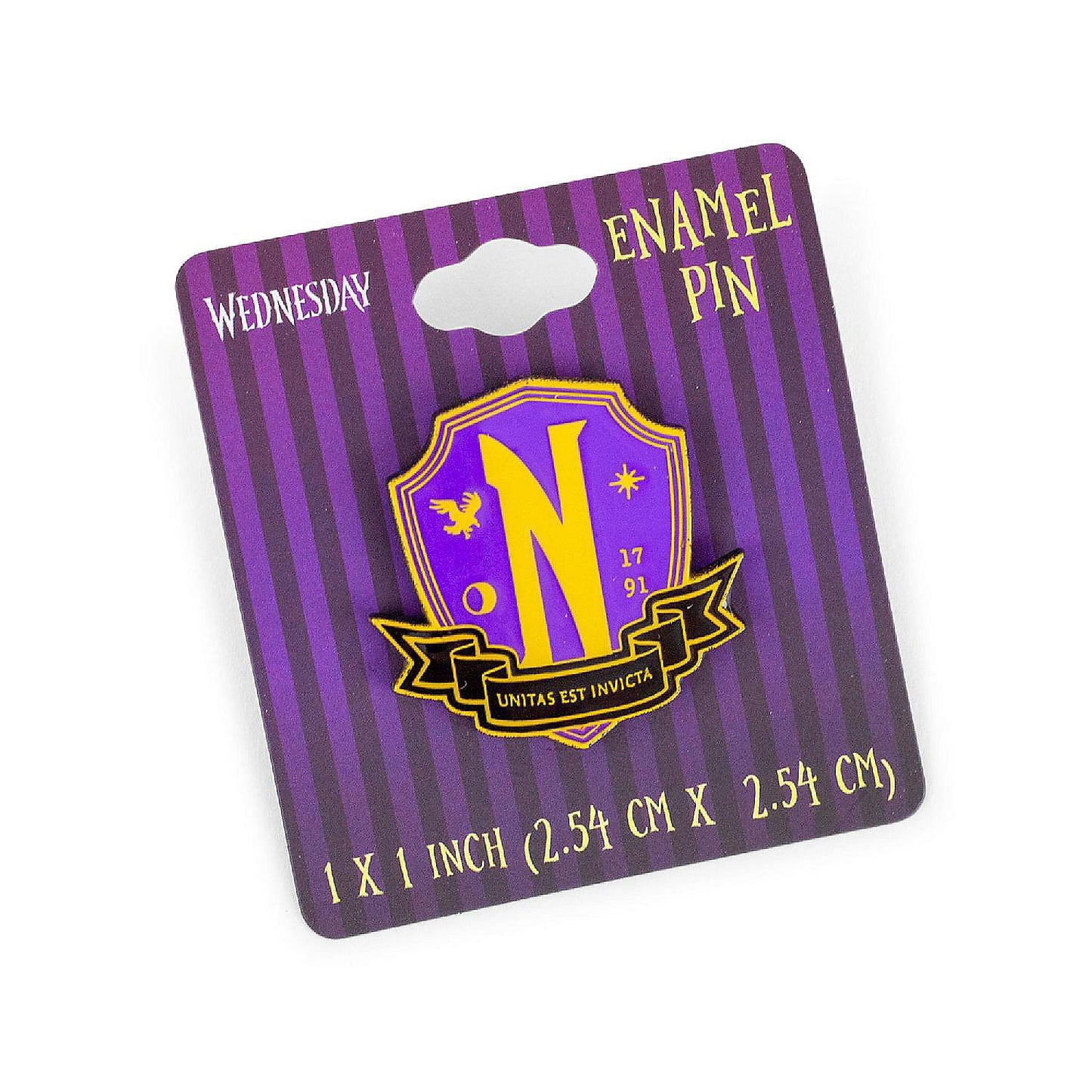 Addams Family Wednesday Nevermore Academy Enamel Pin | USA Decoration®