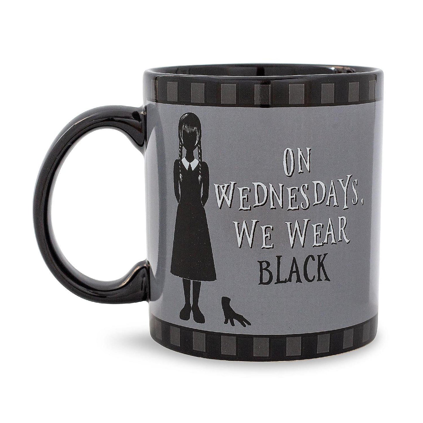 Addams Family Wednesday "On Wednesdays, We Wear Black" 20-Ounce Ceramic Mug | USA Decoration®