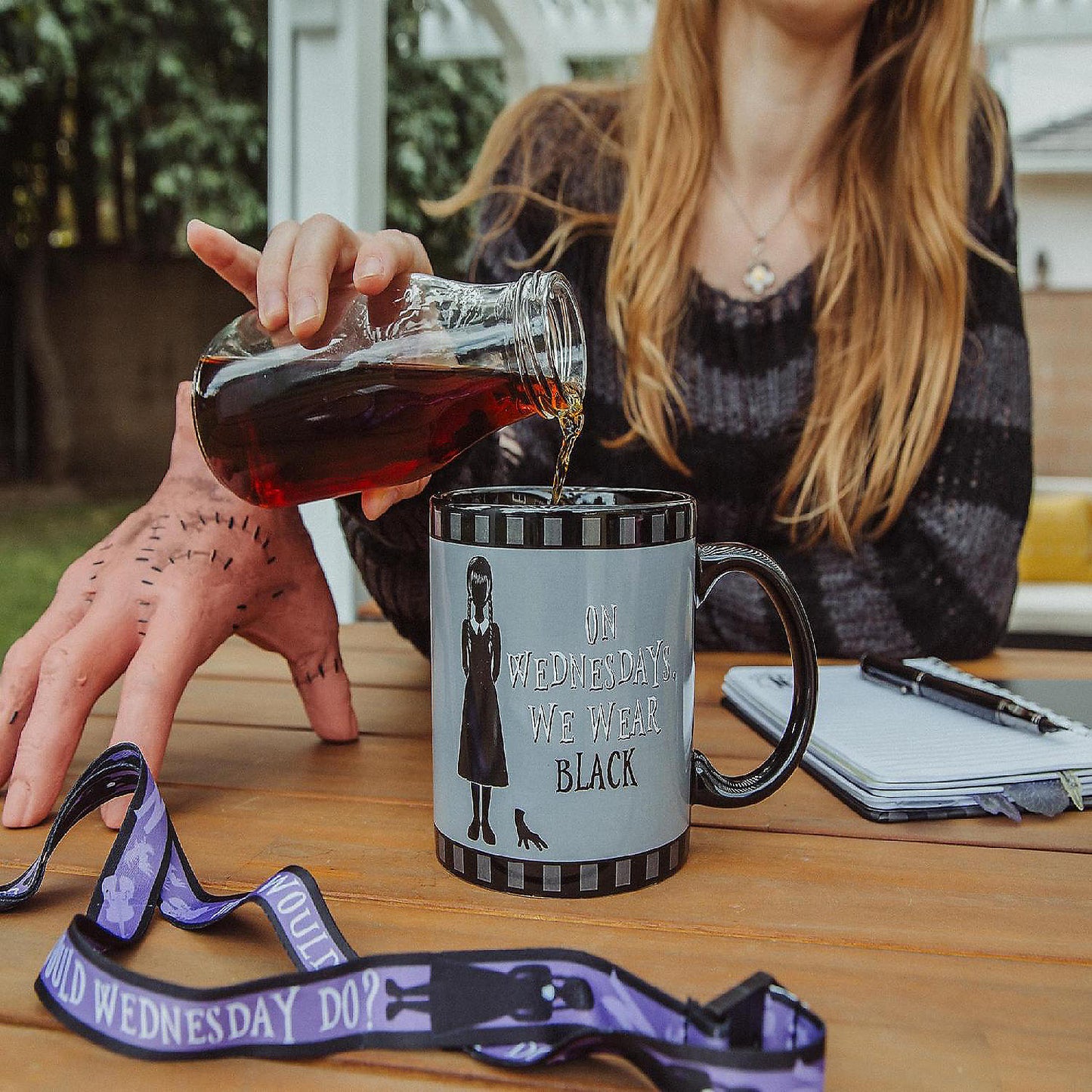 Addams Family Wednesday "On Wednesdays, We Wear Black" 20-Ounce Ceramic Mug | USA Decoration®