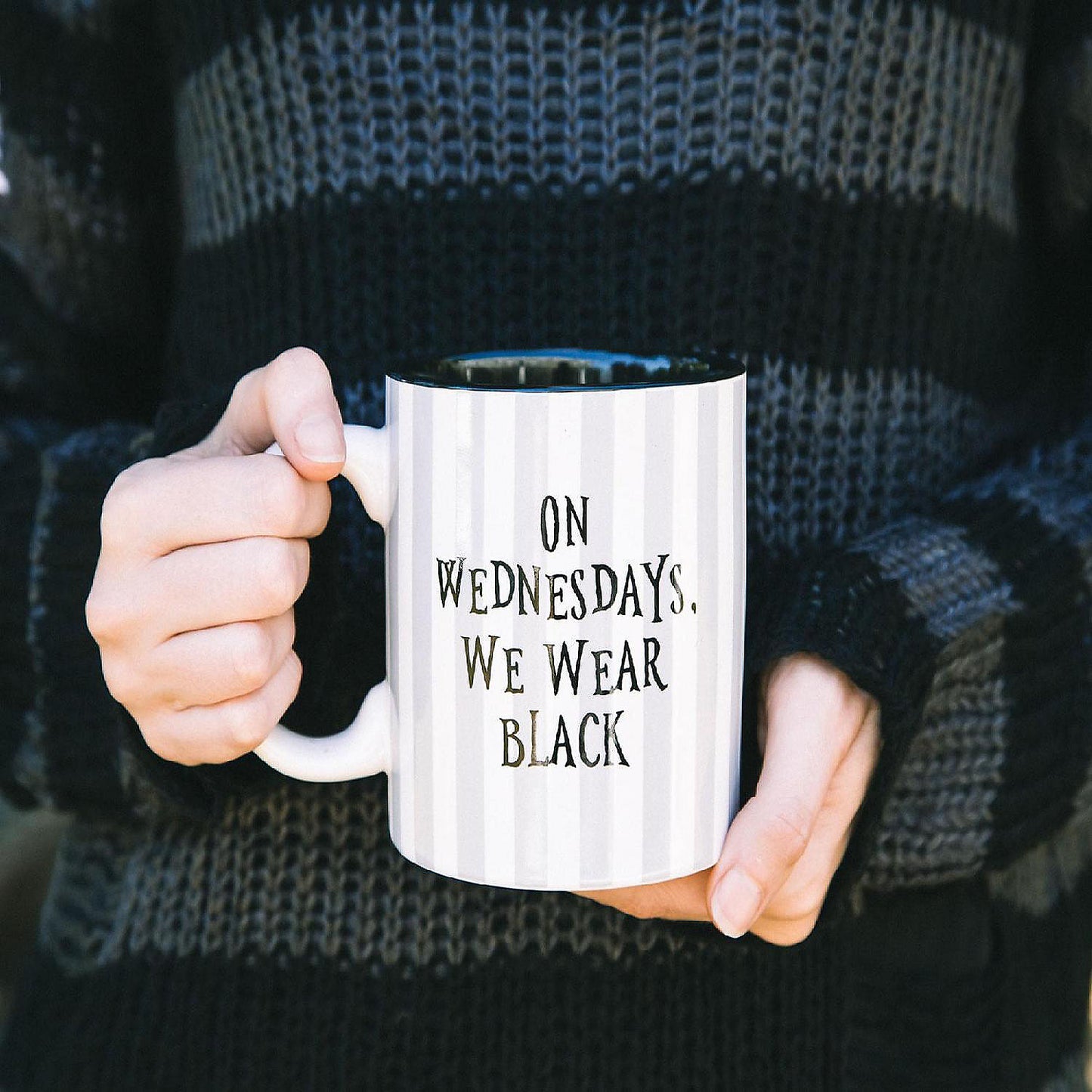 Addams Family Wednesday "On Wednesdays We Wear Black" Ceramic Mug 20 Ounces | USA Decoration®