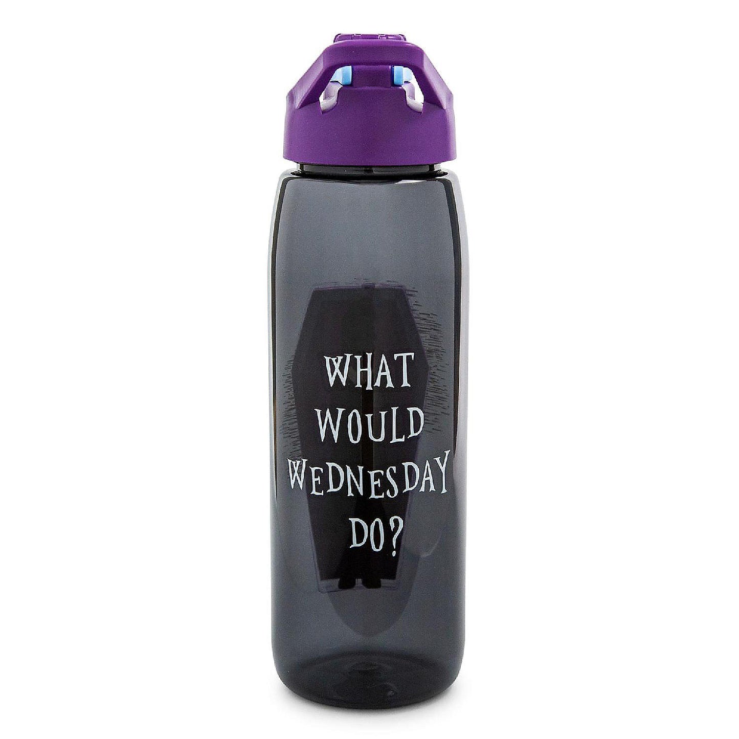 Addams Family "What Would Wednesday Do?" Water Bottle With Screw-Top Lid | USA Decoration®