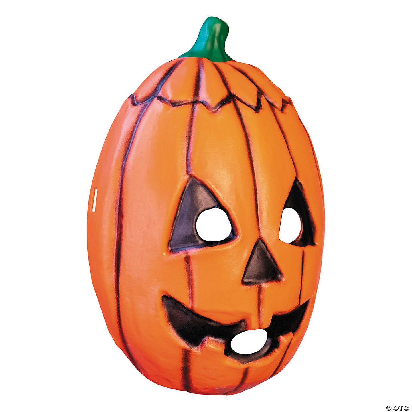 Adults Don Post Studios™ Orange Pumpkin Face Injection Molded Plastic Mask - One Size | USA Decoration®