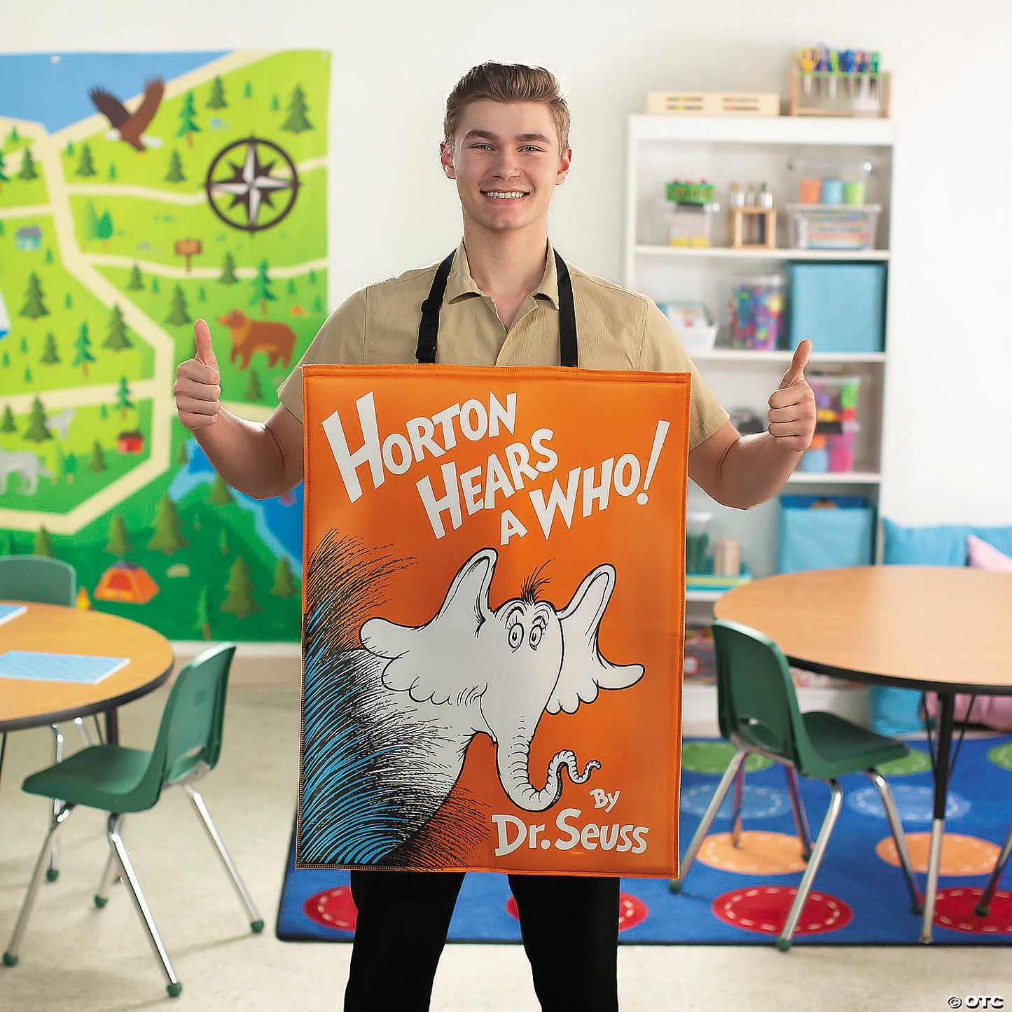 Adults QUIK CHANGE™ Dr. Seuss™ Horton Hears a Who!™ Book Cover Costume - One Size | USA Decoration®