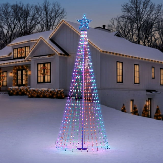 Member's Mark 12' Pre-Lit Multicolor Lightshow Tree | USA Decoration®