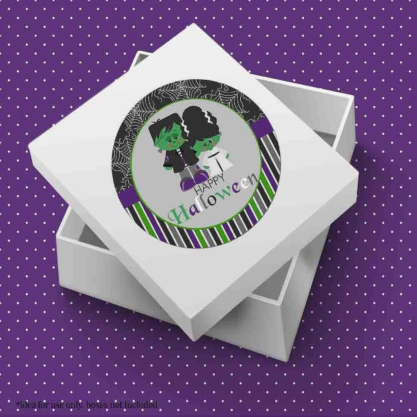 AmandaCreation Frankenstein and Bride Envelope Seals 40pc. | USA Decoration®