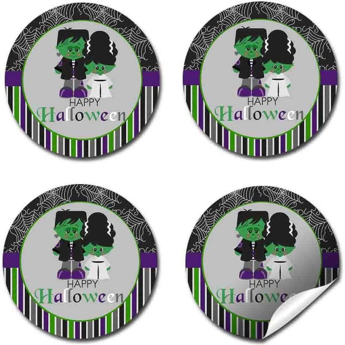 AmandaCreation Frankenstein and Bride Envelope Seals 40pc. | USA Decoration®