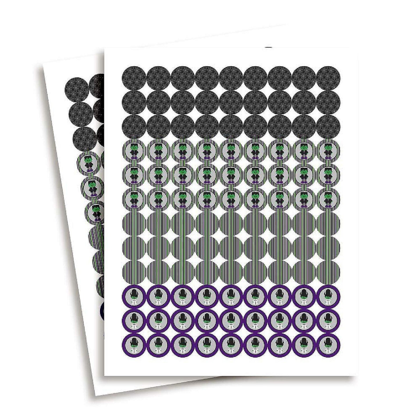 AmandaCreation Frankenstein Kiss Stickers 324pc. | USA Decoration®