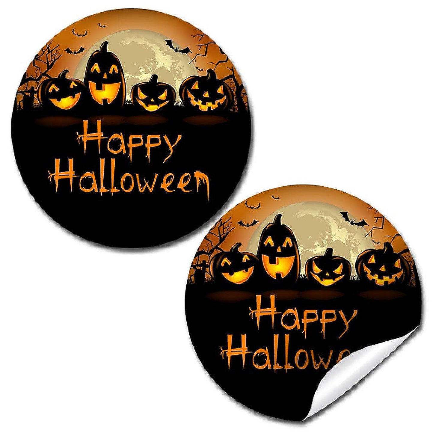 AmandaCreation Spooky Jack O' Lantern Envelope Seals 40pc | USA Decoration®