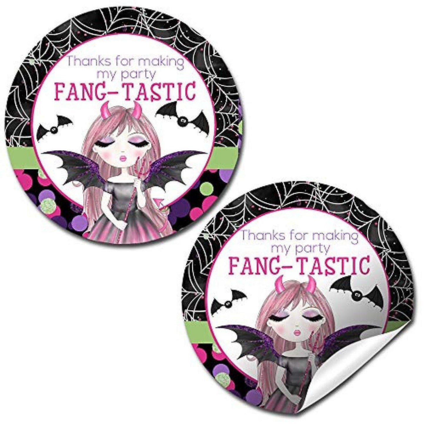AmandaCreation Vampire Girl Envelope Seals 40pc. | USA Decoration®
