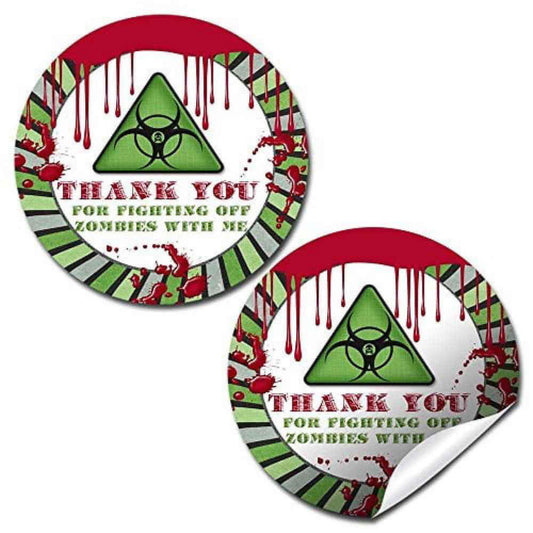 AmandaCreation Zombie Infection Envelope Seals 40pc. | USA Decoration®