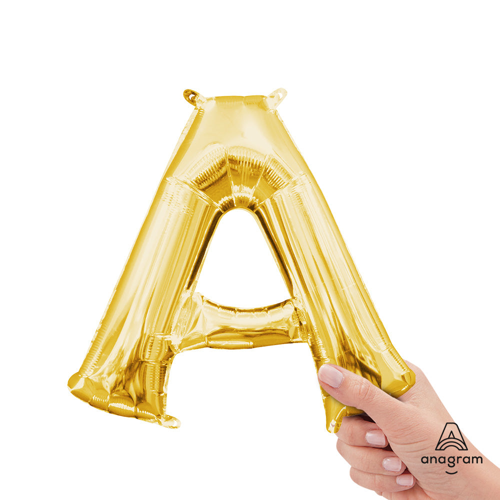 16 inch LETTER A - ANAGRAM - GOLD (AIR-FILL ONLY) | USA Decoration®
